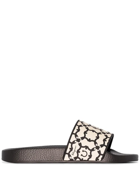 Ferragamo Groovy slip-on slides - Black - zdjęcie produktu nr 1