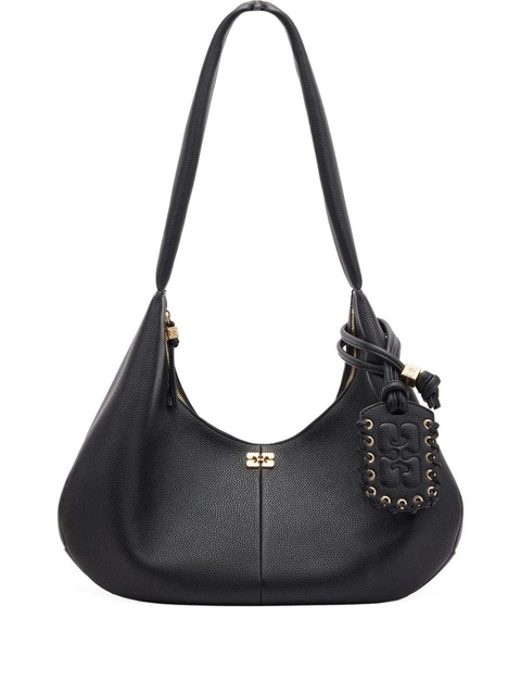 GANNI medium Hobo tote bag - Black - zdjęcie produktu nr 1