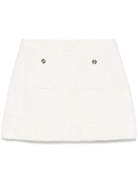 Maje floral-guipure mini skirt - White - zdjęcie produktu nr 1