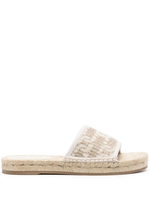Tod's embroidered sandals - Neutrals - zdjęcie produktu nr 1
