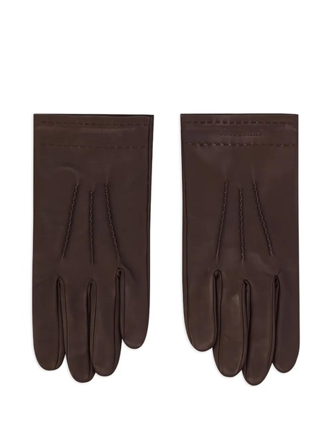Longchamp leather gloves - Brown - zdjęcie produktu nr 1