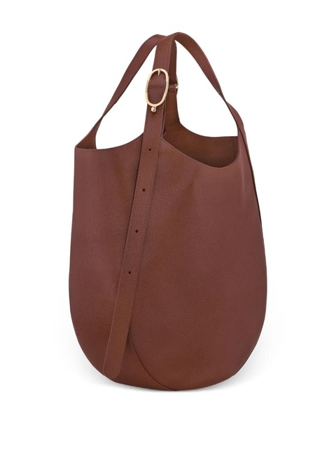 Longchamp Le Foulonné XL grained-leather tote bag - Brown - zdjęcie produktu nr 2
