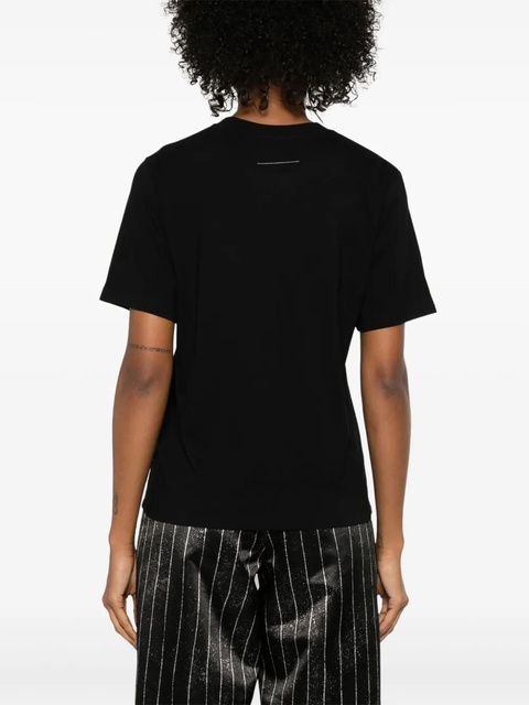 MM6 Maison Margiela numbers-motif T-shirt - Black - zdjęcie produktu nr 1