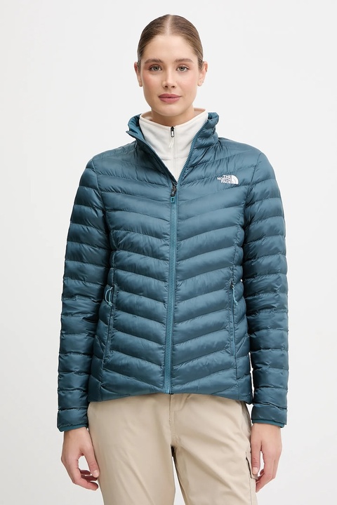 The North Face kurtka Huila kolor turkusowy przejściowa NF0A8DW6BQ51 - zdjęcie produktu nr 1