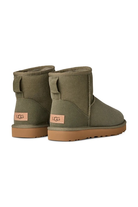 UGG śniegowce zamszowe Classic Mini II kolor zielony 1016222.MSSGR - zdjęcie produktu nr 2