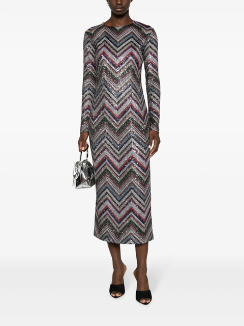 Missoni zigzag sequin-embellished midi dress - Black - zdjęcie produktu nr 2