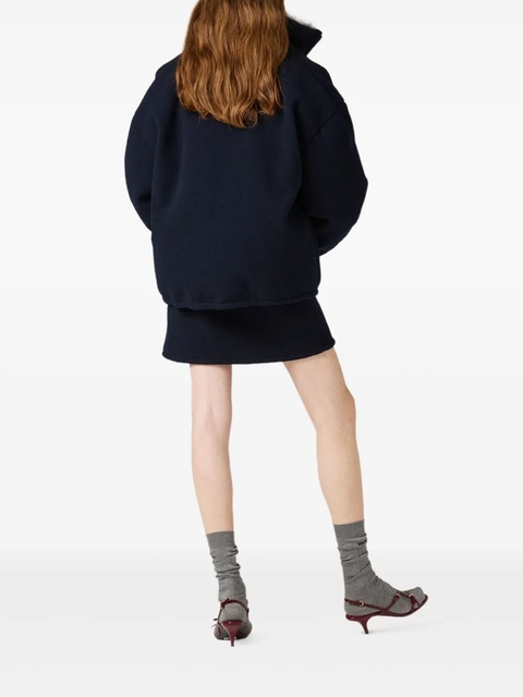 Miu Miu fleece down jacket - Blue - zdjęcie produktu nr 2