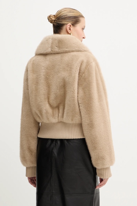 Pinko kurtka kolor beżowy przejściowa oversize 105399 A2PI - zdjęcie produktu nr 2