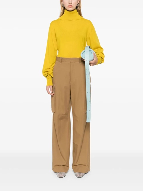 Victoria Beckham twill straight cargo pants - Brown - zdjęcie produktu nr 2