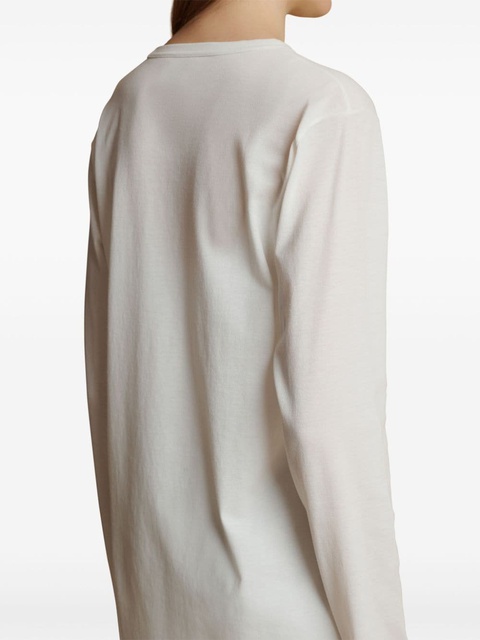KHAITE The Morton jersey top - White - zdjęcie produktu nr 2