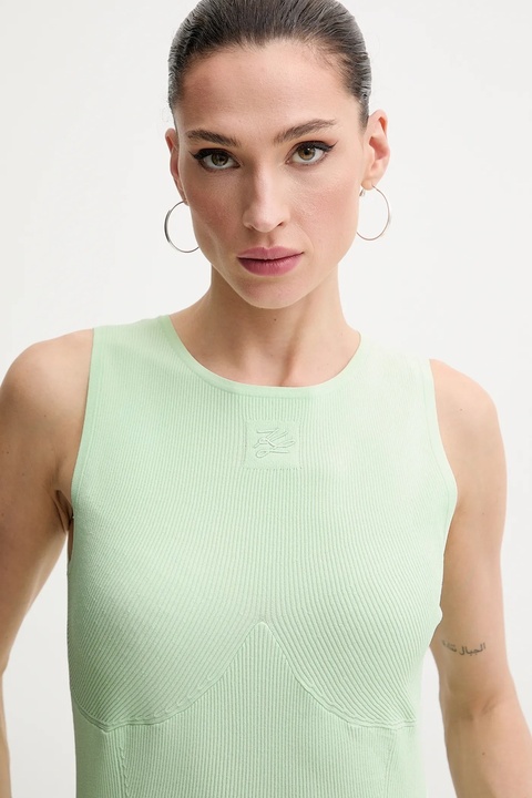 Karl Lagerfeld top kolor zielony A2W18014 - zdjęcie produktu nr 2