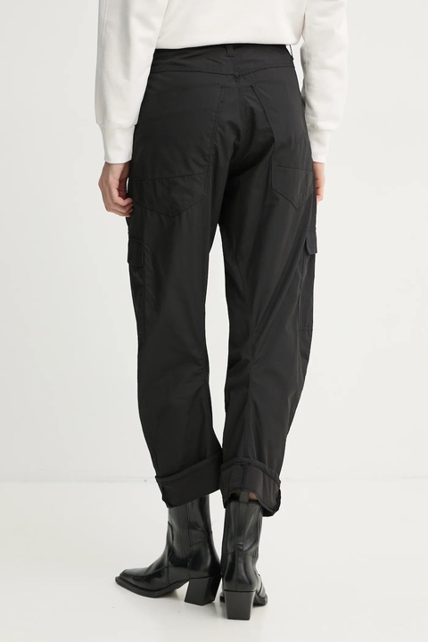 G-Star spodnie bawełniane kolor czarny fason cargo high waist D26030-C973 - zdjęcie produktu nr 2