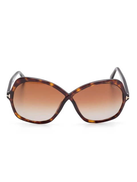 TOM FORD Eyewear Rosemin sunglasses - Brown - zdjęcie produktu nr 1