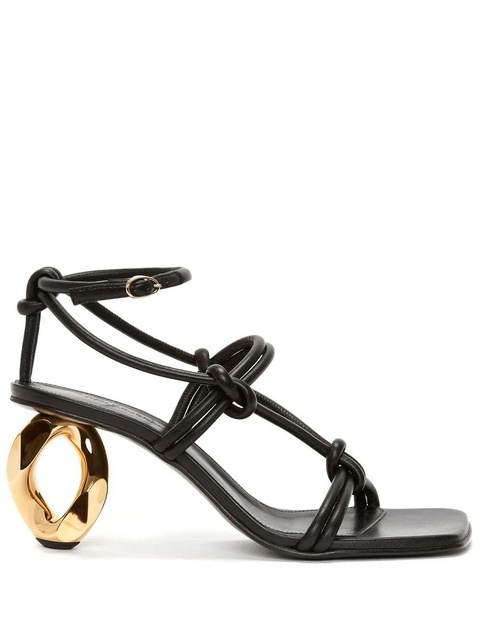 JW Anderson chain-heel strappy sandals - Black - zdjęcie produktu nr 1