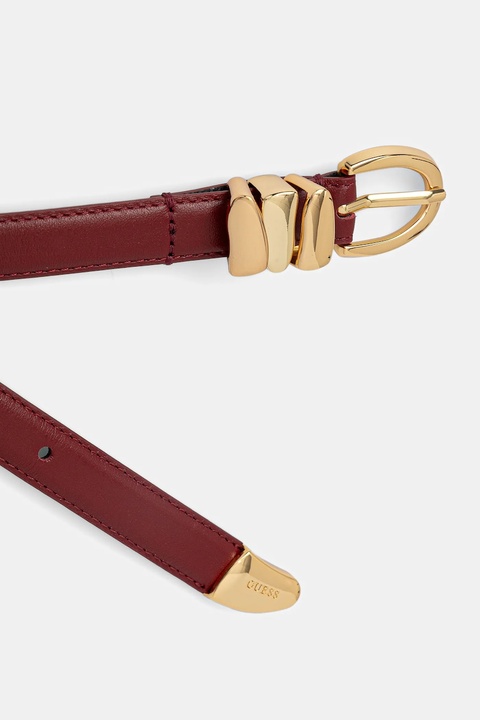 Guess pasek damski kolor bordowy BW9280 P5420 - zdjęcie produktu nr 2