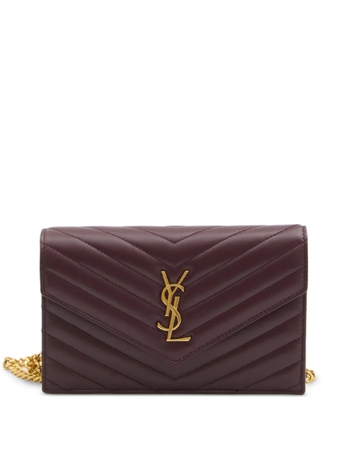Saint Laurent mini Envelope Cassandre clutch bag - 6195|BORDEAUX - zdjęcie produktu nr 1