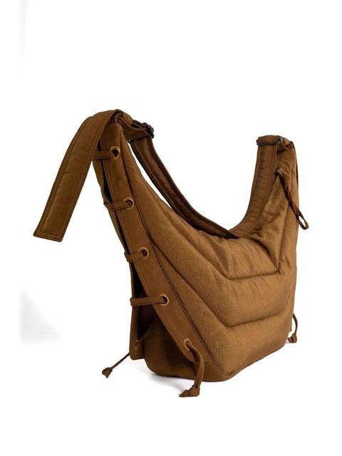 LEMAIRE quilted lace-up shoulder bag - Brown - zdjęcie produktu nr 2