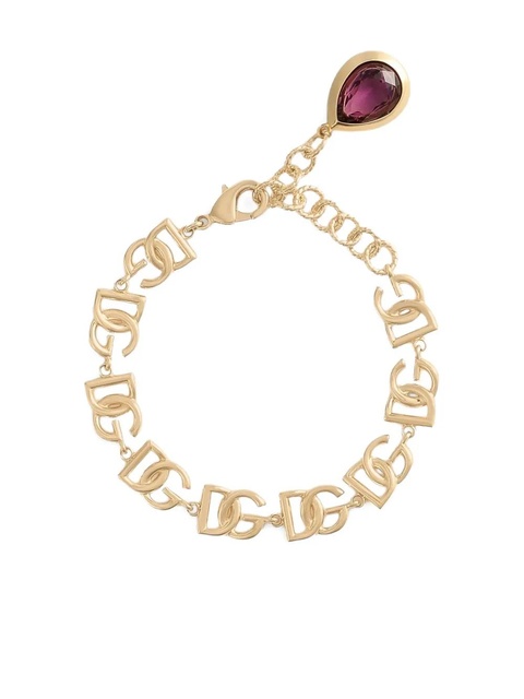 Dolce & Gabbana logo-plaque bracelet - Gold - zdjęcie produktu nr 1
