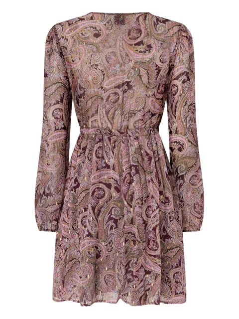 PINKO paisley-print tie-neck mini dress - zdjęcie produktu nr 2