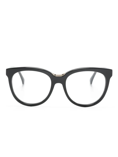 Max Mara Eyewear logo-print cat-eye frame glasses - Black - zdjęcie produktu nr 1