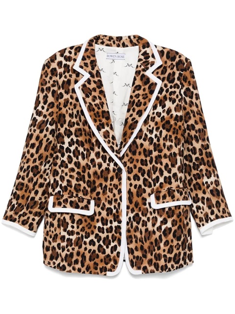 Rowen Rose leopard-print blazer - Neutrals - zdjęcie produktu nr 2