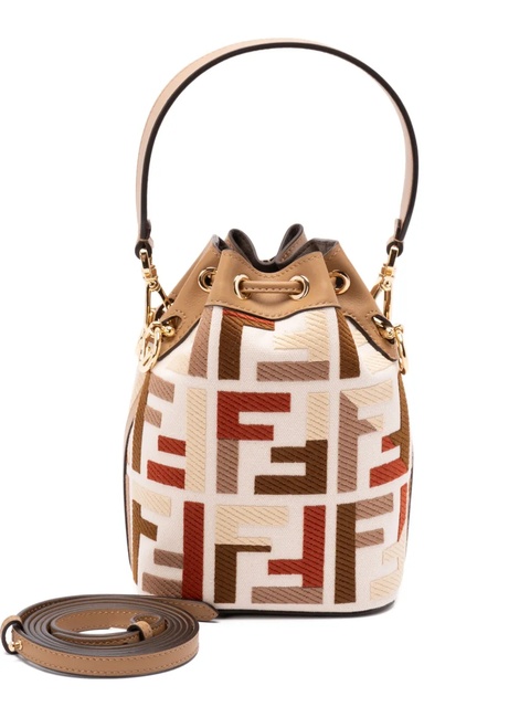 FENDI FF logo bucket bag - Neutrals - zdjęcie produktu nr 1