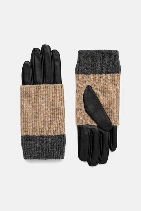 Medicine rękawiczki damskie kolor czarny - zdjęcie produktu nr 2