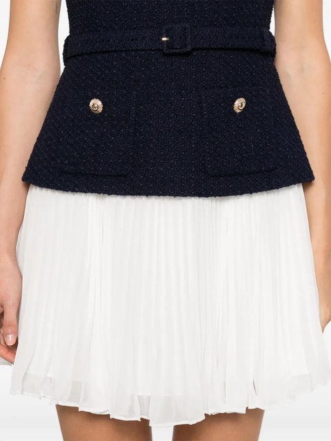 Self-Portrait chiffon mini dress - Blue - zdjęcie produktu nr 2