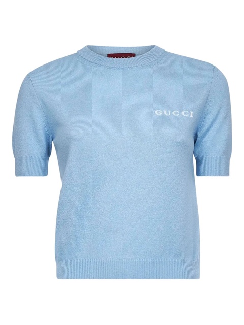 Gucci knit t-shirt - Blue - zdjęcie produktu nr 1