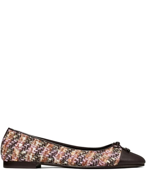 Tory Burch contrasting-toe ballet flats - Pink - zdjęcie produktu nr 1