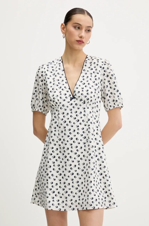 Tommy Jeans sukienka kolor granatowy mini rozkloszowana DW0DW20337 - zdjęcie produktu nr 1