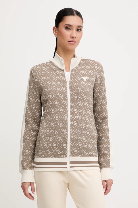Guess bluza damska kolor beżowy wzorzysta V5BQ16 K1990 - zdjęcie produktu nr 1