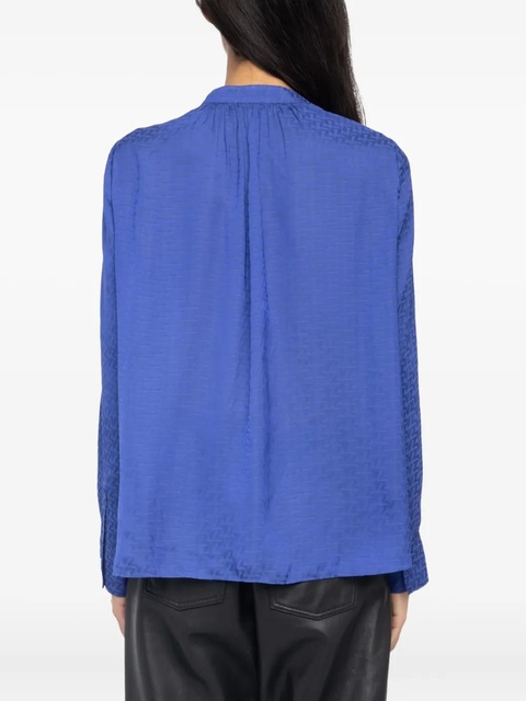 Zadig&Voltaire V-neck long-sleeve top - Blue - zdjęcie produktu nr 2