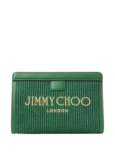 Jimmy Choo Avenue clutch bag - Green - zdjęcie produktu nr 1