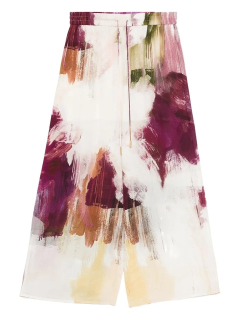 Aje Atomic silk palazzo trousers - Neutrals - zdjęcie produktu nr 1