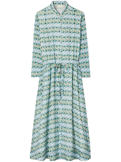 Tory Burch printed midi dress - Green - zdjęcie produktu nr 1