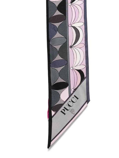PUCCI geometric-pattern silk scarf - Pink - zdjęcie produktu nr 2