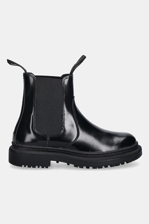 Gant sztyblety skórzane Timbly damskie kolor czarny na płaskim obcasie 31551066 - zdjęcie produktu nr 2