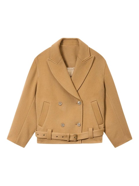 ISABEL MARANT Warna belted double-breasted coat - Neutrals - zdjęcie produktu nr 1