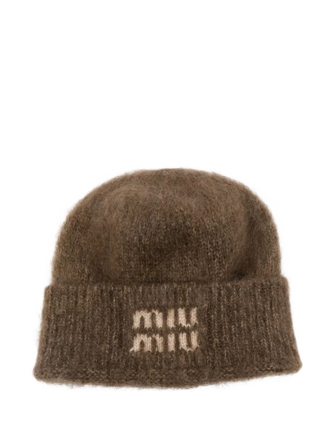 Miu Miu CAPPELLO CUFFIA - Brown - zdjęcie produktu nr 1