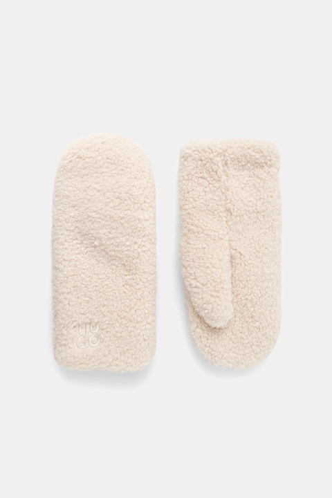 HUGO rękawiczki damskie kolor biały 50548780 - zdjęcie produktu nr 1