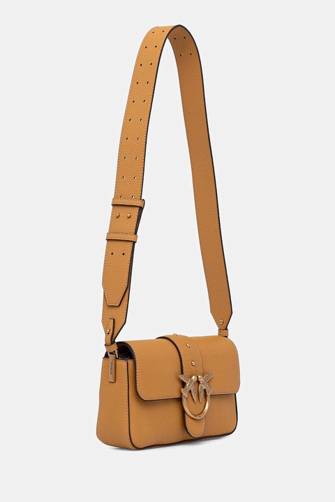 Pinko torebka skórzana kolor pomarańczowy 104340 A2OX - zdjęcie produktu nr 2