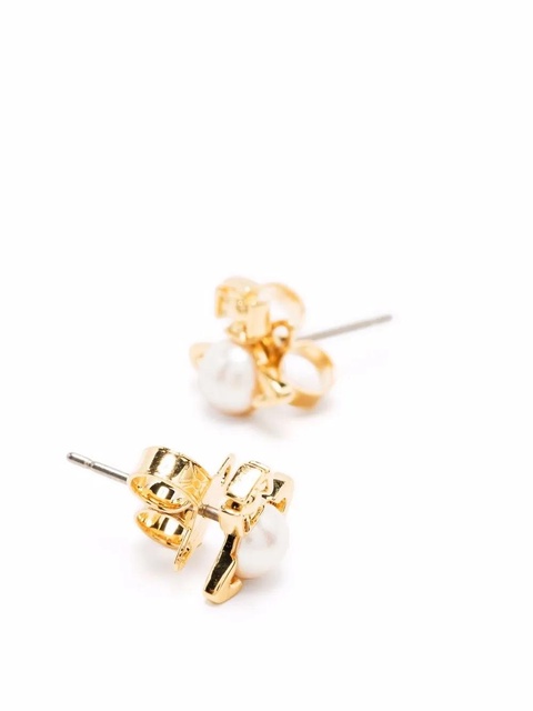 Vivienne Westwood logo faux-pearl earrings - Gold - zdjęcie produktu nr 2