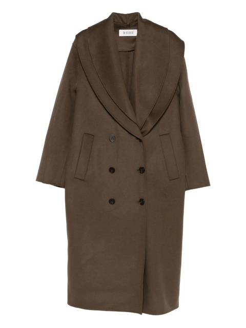 Magda Butrym shawl-lapel double-breasted coat - Brown - zdjęcie produktu nr 1