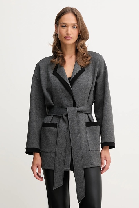 Joseph Ribkoff legginsy lounge z domieszką wełny damski kolor szary 253223 - zdjęcie produktu nr 1