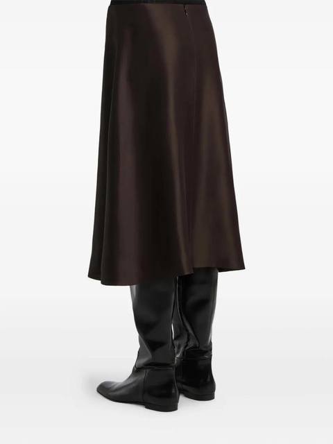 KHAITE Nadia midi skirt - Brown - zdjęcie produktu nr 1