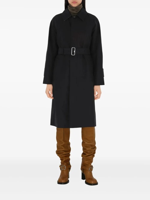 Burberry long gabardine coat - Black - zdjęcie produktu nr 2