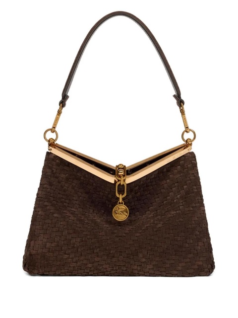 ETRO medium Vela suede shoulder bag - Brown - zdjęcie produktu nr 1