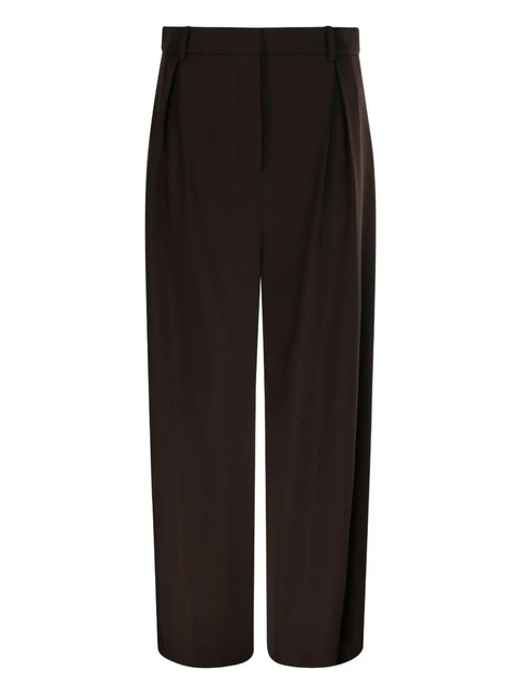 LOEWE pleat-detail trousers - Brown - zdjęcie produktu nr 1