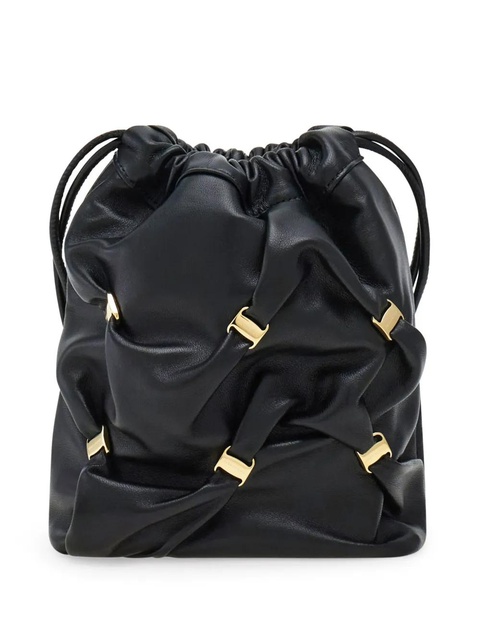 Ferragamo mini leather bucket bag - Black - zdjęcie produktu nr 2